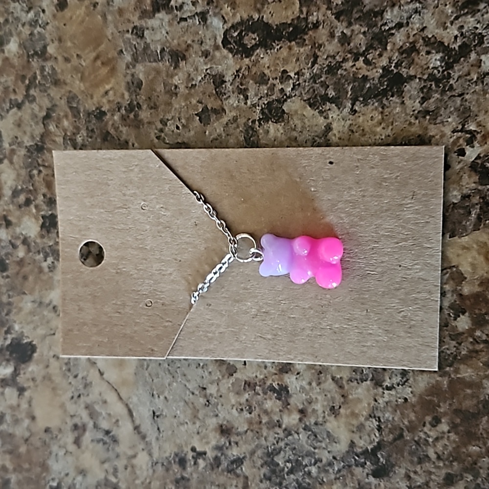 Handmade gummy bear necklace